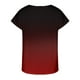 thumbnail image 5 of Blusa de encaje estampada con mangas raglán y manga corta con cuello en V para mujer Pompotops  hkajfhjk466637, 5 of 5