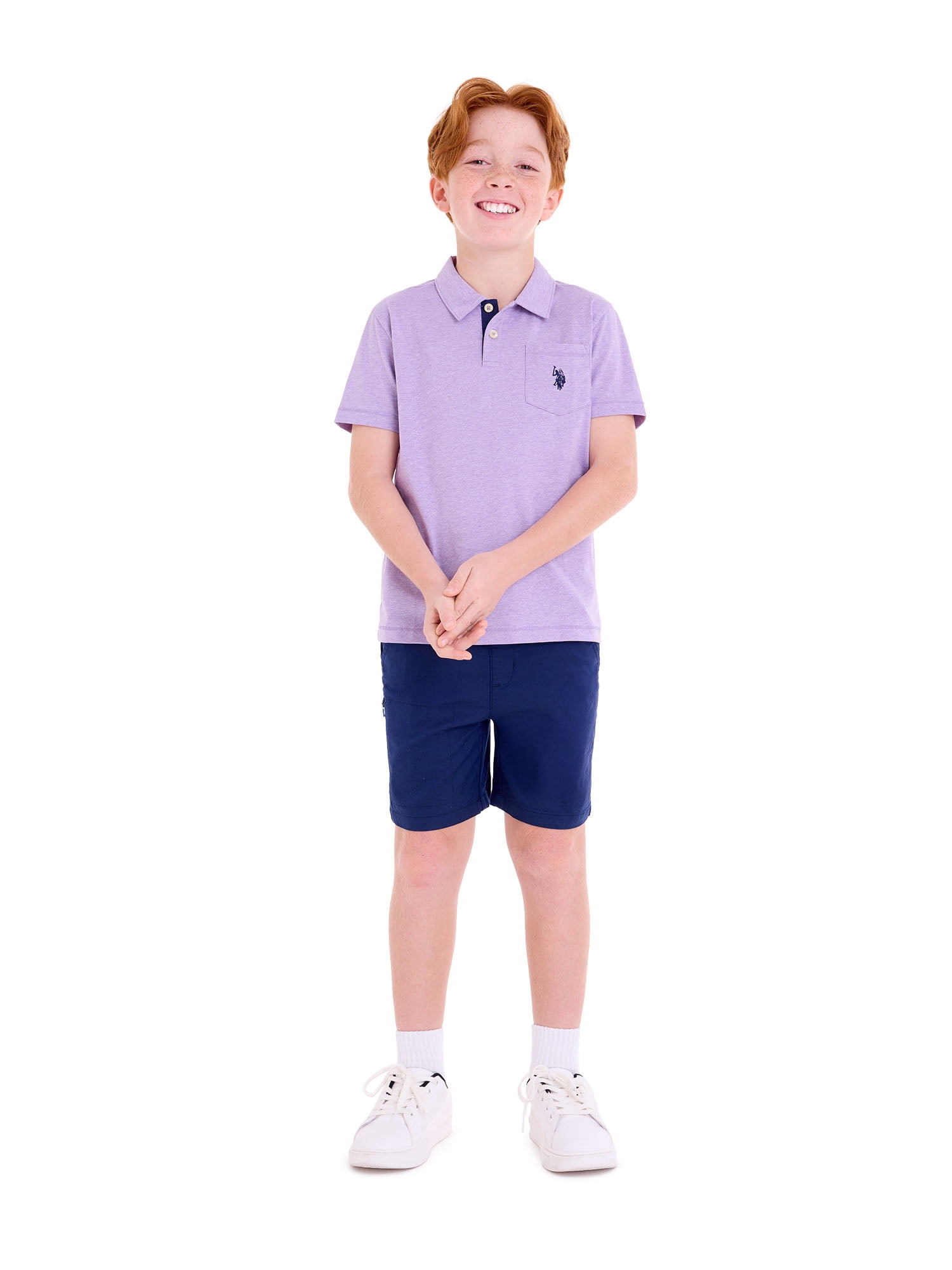U.S. Polo Assn. Boys Everyday Play Jersey Polo, Sizes 4-18