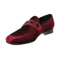 thumbnail image 3 of Men's GENIO Velvet Upper Leather Red Sole Shoes Turkey 120194637 Burgundy, 3 of 8