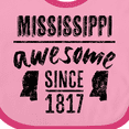 thumbnail image 4 of Inktastic Mississippi Awesome Since 1836 Boys or Girls Baby Bib, 4 of 4