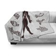 thumbnail image 3 of Anatomy Soft Flannel Fleece Throw Blanket, Human Body with Internal Organs Sketch Health Biology Man Physiology, Cozy Plush for Indoor and Outdoor Use, 50" x 60", Dark Brown White, by Ambesonne, 3 of 6