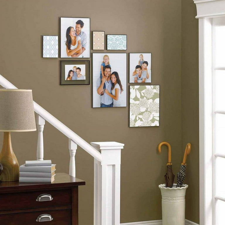 Mainstays 8x8 Front Loading Tabletop Picture Frame, Black