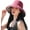 M2835-jiuhong, variant on Wide Brim Women Sun Hat Summer Beach Bucket Fishing Hats Metal Wired Edge Packable UV Protection for Hiking Garden Travel