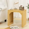 thumbnail image 5 of 18" Solid Wood Bench, Entryway Bench with Storage for Entryway, Living Room, Kitchen (Nature, Small Bench), 5 of 17