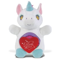 DolliBu I Love You Plush Super Soft Snug-Mooshies Standing Unicorn - Stuffed Animal Unicorn with Red Heart Plush for Valentines, Anniversary, Romantic Date, Boyfriend, or Girlfriend Gift - 17 Inches
