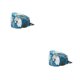 thumbnail image 3 of Qarigey Gorros de cirugía en forma de calabaza Ajustable Varios patrones Sombreros de operación Oso polar azul 2Conjunto, 3 of 6