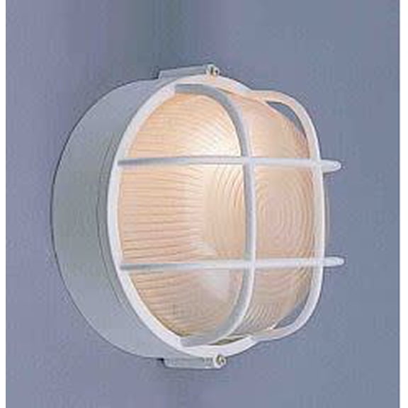 Volume Lighting V8890 Nautical Outdoor 1 Light 10" Height Outdoor Wall Sconce - White