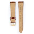 thumbnail image 3 of Hirsch Genuine Crocodile Leather Watch Strap - Golden Brown - M - 16mm - Gold Buckle, 3 of 9