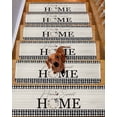 thumbnail image 2 of Stair Treads for Wooden Steps,Farmhouse Home Peel and Stick Stair Treads with Adhesive,Black Plaid Vintage Wood Grain Butterfly Non Slip Indoor Stairs Runner Rugs Mats for Elders Dogs 8"x30" 7PCS, 2 of 7