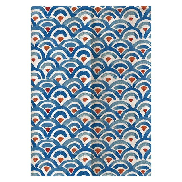 Patrón decorativo de estilo japonés, cortina de media puerta, decoración de dormitorio y cocina, 85x120cm