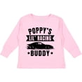 thumbnail image 3 of Inktastic Poppy's Lil' Racing Buddy with Car Silhouette Boys or Girls Long Sleeve Toddler T-Shirt, 3 of 5