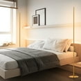 thumbnail image 6 of DEWENWILS 57.5" LED Corner Floor Lamps for Living Room Set of 2, Dimmable Standing Lamps for Bedroom, Office, 3000K, Gold, 6 of 8