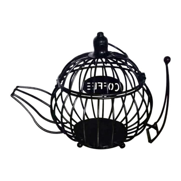 Soporte para cápsulas de café, taza geométrica, tetera, candelabro, resistente al óxido, conservante de frutas, almacenamiento para hotel, cocina, jardín, bar, Tapa dorada estereoscópica