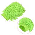 thumbnail image 5 of Uxcell Large Double-Side Microfiber Soft Chenille Dusting Mitten Light Green Rose Red 2in1 Set, 5 of 5
