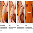 thumbnail image 6 of Alvantor GV103 4/4 Matte Natural Violin Set for Teens and Adults Age 11+ with Case Bow Rosin and Accessories, 6 of 12
