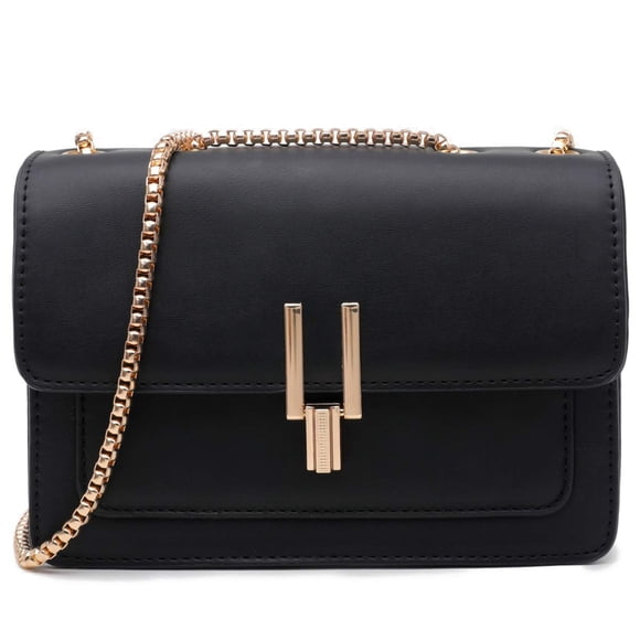 Bolsos cruzados con bloques de color para mujer, bolsos cruzados de cuero, bolsos lindos de diseñador, bolso de hombro, tamaño mediano