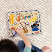 Melissa & Doug Musical Instruments Sound Puzzle - Wooden Peg Puzzle (8 pcs)