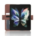 thumbnail image 4 of Allytech for Galaxy Z Fold 4 Case with S Pen Holder, Galaxy Z Fold 4 Wallet Case PU Leather Card Slot Shockproof Flip Phone Cover for Samsung Galaxy Z Fold 4 2022, Brown, 4 of 6