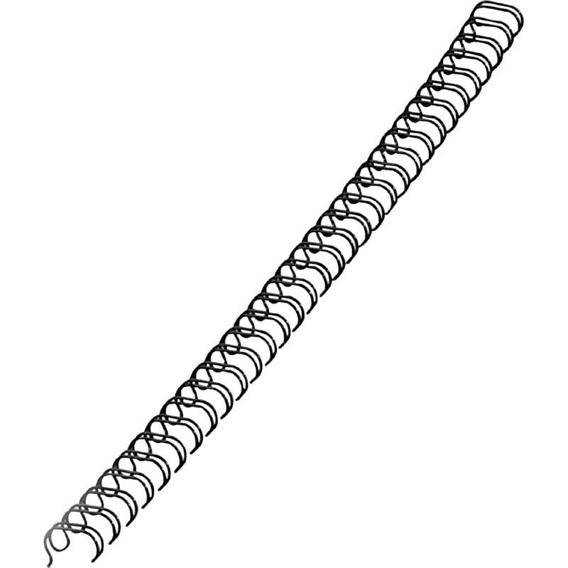 Fellowes Mfg Co. 5255601 9/16 in. Diameter 130-Sheet Capacity Wire Bindings - Black (25/Pack)