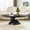 Black, variant on YWEN Oval Coffee Table, Minimalist Fiberglass Tea Table with Sculptural Base, Scandinavian Modern Low Coffee Table for Living Room, Cozy Apartment & Studio