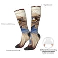 thumbnail image 4 of Disketp Eagle With USA Flags Print Unisex Contrast Color Stockings Lightweight Breathable Ventilation Ankle Contrast Color Stockings, Contrast Color Stockings for Daily, 4 of 6