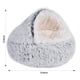 thumbnail image 5 of Camas calmantes para Perros y Gatos con Funda con Capucha,Cama esponjosa de Piel sintética Antideslizante,Cama autocalentable para Mascotas para acurrucarse, 5 of 9