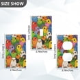 thumbnail image 7 of Yayeee Blank Wall Plate Cover 1-Gang 4.5"x2.7" Home Unused Decorative Outlet, Cartoon Birds Pattern, 7 of 7