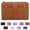 Brown, variant on Women's Premium Leather Bifold Wallet, PU Leather Medium Compact Wallet for Women,Compact Card Holder with Zipper Coin Pocket