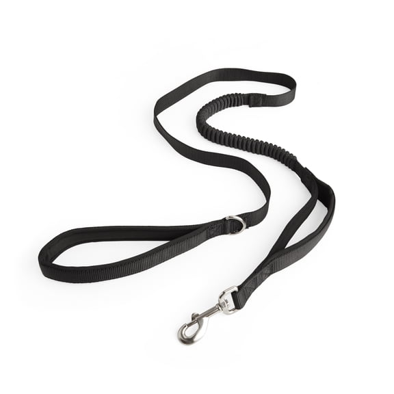 YOULY Shock Absorbing Dog Leash Black 5-ft long 1-in wide