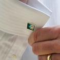 thumbnail image 2 of Kitsune Nine-Tailed Fox Square Cufflink Set - Silver or Gold, 2 of 5