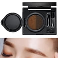 thumbnail image 2 of Polvo para cejas de 2 colores, espejo incorporado de larga duración con cepillo, conjunto cosmético para ojos Marrón claro y oscuro Jinwen Cojín para cejas, 2 of 8