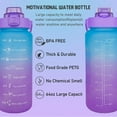 thumbnail image 5 of Half Gallon Water Bottle with Sleeve BPA Free 64 oz Water Jug with Straw and Time Marker, Motivational Gym Workout Pregnancy Water Bottles Gifts for Women, 5 of 6