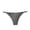 Gray, variant on Women's Underwear Ice Silk Thong Panties Seamless Thin Strap Sexy High Cut Sporty Stretchy T Back Panties