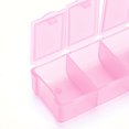 thumbnail image 3 of Caja de almacenamiento dividida, paleta de acuarela de 7 rejillas, contenedor de plástico para reembalaje de viaje de joyería, 3 of 8