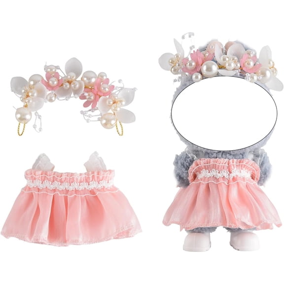 Elegant Doll Clothing for 17cm Dolls, Premium Doll Outfits for 4-7In Dolls, Optimal for Dolls Dressing Up
