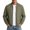 Green, variant on Men's Full Zip Baseball Collar Bomber Jacket Regular Fit Business Casual Outerwear with Zipper Side Pockets for Office Commute Travel Red M