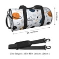thumbnail image 4 of Bingfone Cartoon Planets Print Gym Duffle Backpack for Men Women,Travel Weekender Carry-On Bags with Detachable Back Pack Straps for Traveling Overnight Climb Sports, 4 of 8