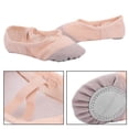thumbnail image 6 of 1 Pair Children Soft Canvas Ballet Dance Shoes Slipper Shoes for Dancing (30), 6 of 8