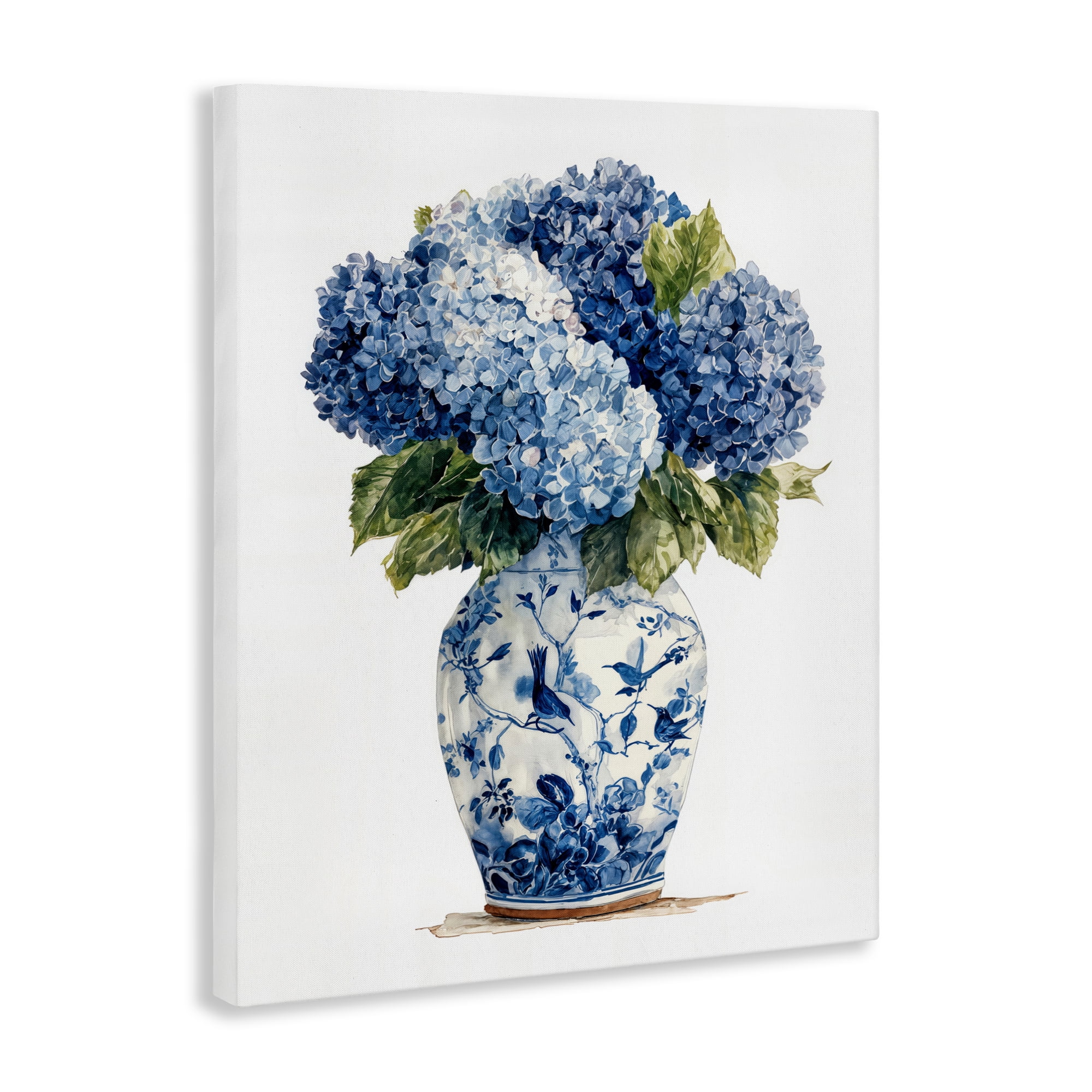 Stupell Industries Blue Hydrangeas in Porcelain Canvas Wall Art, design by Imagine It Images