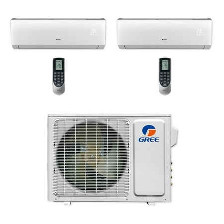 - Gree MULTI18CVIR200 - 18,000 BTU Multi21+ Dual-Zone Wall Mount Mini Split Air Conditioner Heat Pump 208-230V (9-9)
