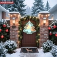 thumbnail image 5 of Stylish Metal Hanging Christmas Tree Wind Spinner - Festive Pastel Ornaments & Modern Design for Garden Decor, 5 of 7