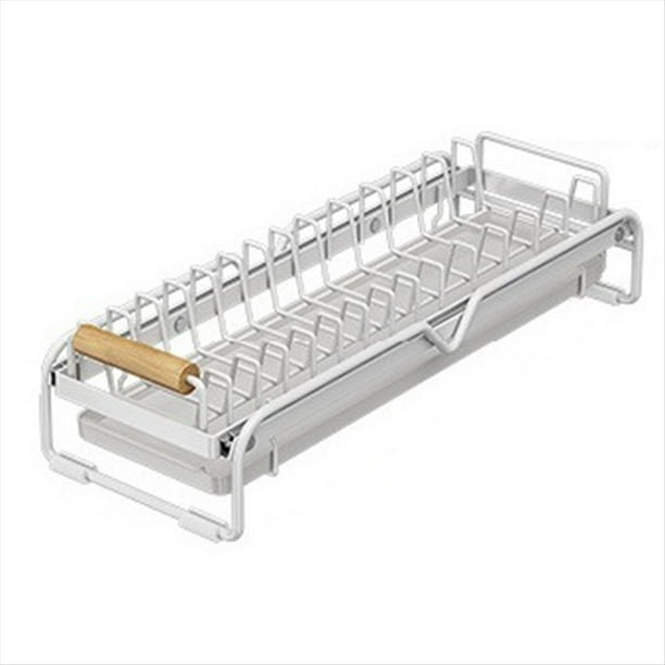 Escurridor de Platos , Estante para Secar Platos, Antideslizante, Sin Pegamento, con Diseño de Dibujos, Cesta de Almacenamiento