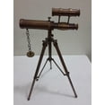 thumbnail image 2 of Vintage Solid Brass Nautical Tripod Port Marine Navy Double Barrel Telescope, 2 of 3