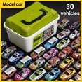 thumbnail image 1 of 100PCS Mini Alloy Car Model Set with Storage Box Recyclable Car Toys Sliding Inertia Car Children's Gift 30 vehicles, 1 of 6