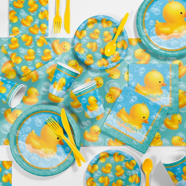 Bubble Bath Rubber Duck Baby Shower Kit for 8 Guests