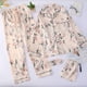 thumbnail image 4 of Conjuntos de pijamas de 7 piezas para mujer, pijamas de seda sintética, conjuntos de ropa de dormir para mujer, ropa de casa de primavera y verano Fridja nalpqowj16890, 4 of 6