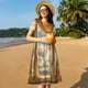 thumbnail image 4 of Disketp Golden Drapes Pillars Clouds para Vestido de Manga Corta para Mujeres, Vestidos de Verano para Mujeres, Casual y Holgado para la Playa, 4 of 6
