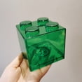 thumbnail image 2 of Visland Coin Bank Transparent Visible Easy to Use Kids Building Block Design Money Saving Box for Gifts, 2 of 4