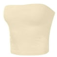 thumbnail image 6 of CENGNIAN Women's Hot Style Women's Solid Color Summer Casual Top Tube Top Strapless Blouse, 6 of 6