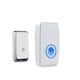 thumbnail image 1 of 【No requiere batería】 Timbre inalámbrico resistente al agua, kit de timbre de puerta AURTEC con 1 receptor de flash LED enchufable y 1 transmisor autoalimentado de presión, 51 timbres y 4 niveles de v, 1 of 5